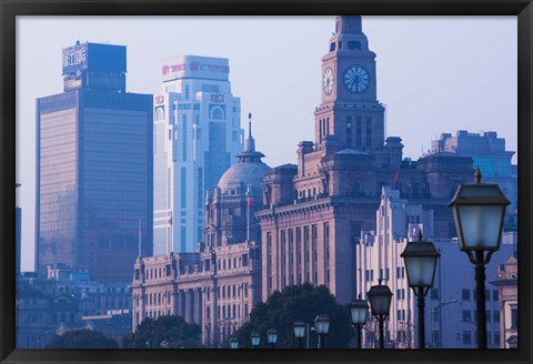 Framed Bund, Shanghai, China Print