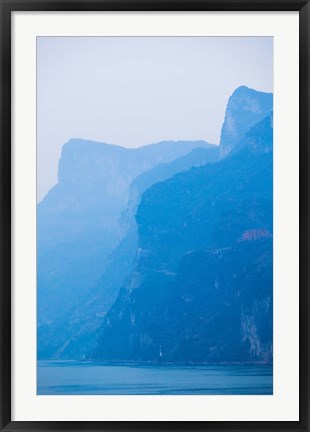 Framed Yangtze River at Dawn, Yichang, Hubei Province, China Print