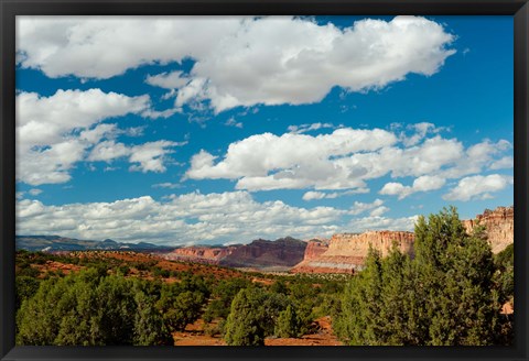 Framed Clouds over Capitol Reef National Park Print