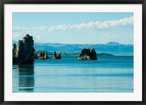 Framed Blue Waters, Mono Lake, California Print