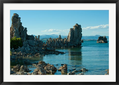 Framed Close up of Tufa formations, Mono Lake, California Print