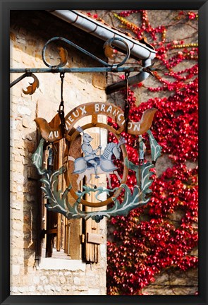 Framed Low angle view of a building, Brancion, Maconnais, Saone-et-Loire, Burgundy, France Print