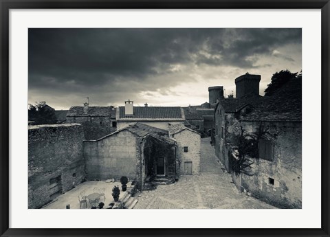 Framed Elevated town view from the ramparts, Millau, Aveyron, Midi-Pyrenees, France Print