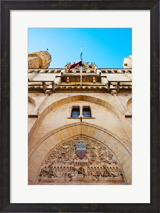 Framed Town hall at Place de l&#39;Hotel de Ville, Narbonne, Aude, Languedoc-Roussillon, France Print