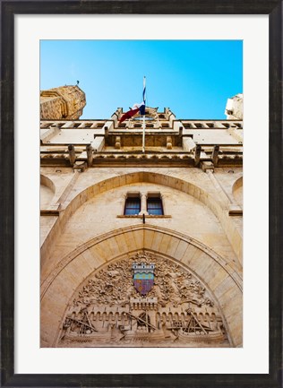 Framed Town hall at Place de l&#39;Hotel de Ville, Narbonne, Aude, Languedoc-Roussillon, France Print