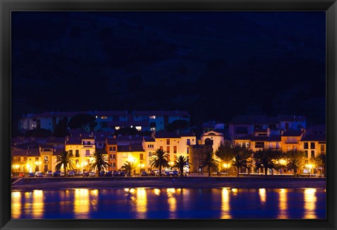 Framed Buildings at the waterfront, Collioure, Vermillion Coast, Pyrennes-Orientales, Languedoc-Roussillon, France Print