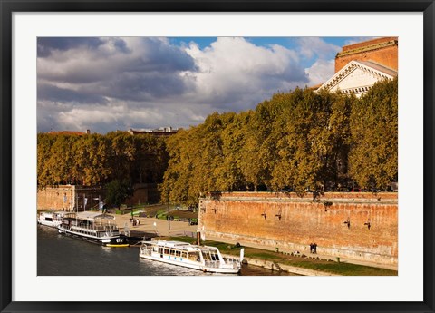 Framed Quai de la Daurade, Toulouse, Midi-Pyrenees, France Print