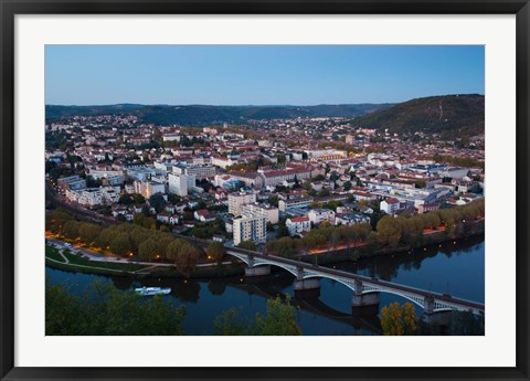 Framed Cahors, Lot, Midi-Pyrenees, France Print