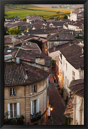 Framed Saint-Emilion, Gironde, Aquitaine, France Print