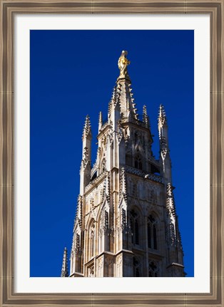 Framed Low angle view of Tour Pey-Berland, Bordeaux, Gironde, Aquitaine, France Print