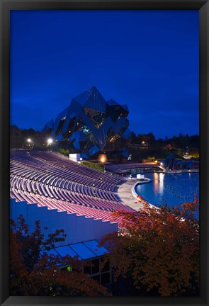 Framed Imax theater, Futuroscope Science Park, Poitiers, Vienne, Poitou-Charentes, France Print