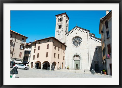 Framed Low angle view of a church, Church of San Fedele, Piazza San Fedele, Como, Lombardy, Italy Print