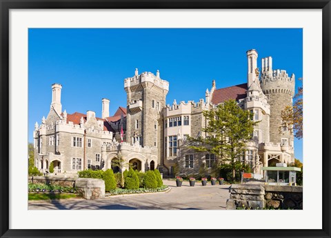 Framed Facade of Casa Loma, Toronto, Ontario, Canada Print