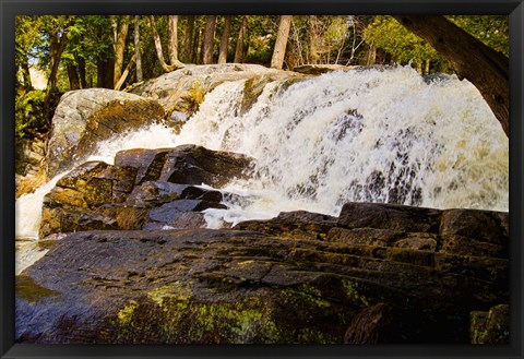 Framed Little High Falls in Bracebridge, Muskoka, Ontario, Canada Print