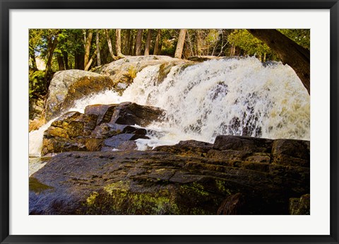 Framed Little High Falls in Bracebridge, Muskoka, Ontario, Canada Print