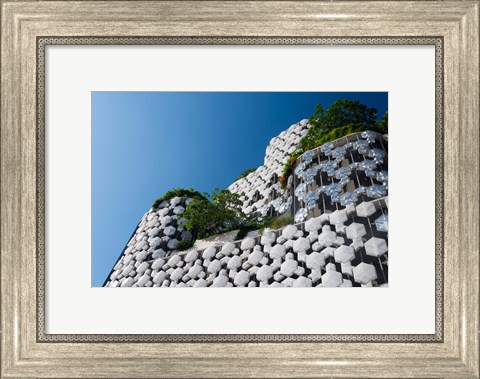 Framed Low angle view of a shopping mall, Bugis Junction, Bugis, Singapore Print