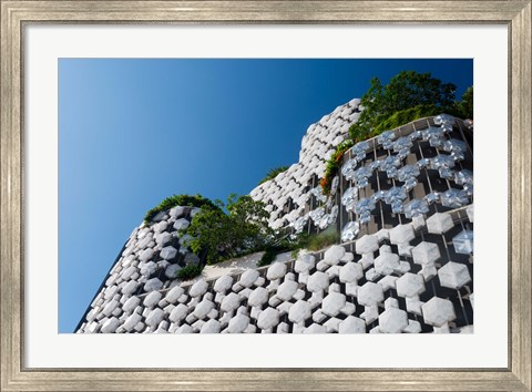 Framed Low angle view of a shopping mall, Bugis Junction, Bugis, Singapore Print