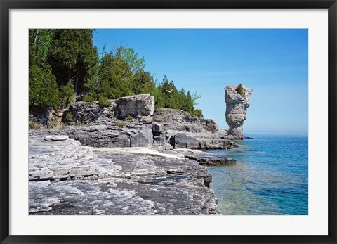 Framed Bruce Peninsula, Georgian Bay, Ontario, Canada Print