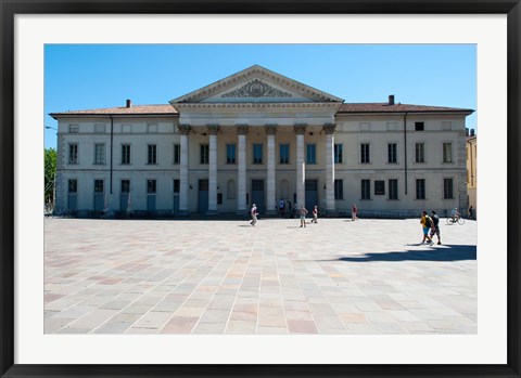 Framed Facade of a theatre, Teatro Sociale, Como, Lombardy, Italy Print