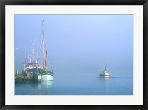 Framed Fishing boats at Loctudy harbor, Brittany, France Print