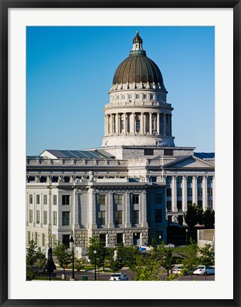 Framed Utah State Capitol Building, Salt Lake City, Utah, USA Print