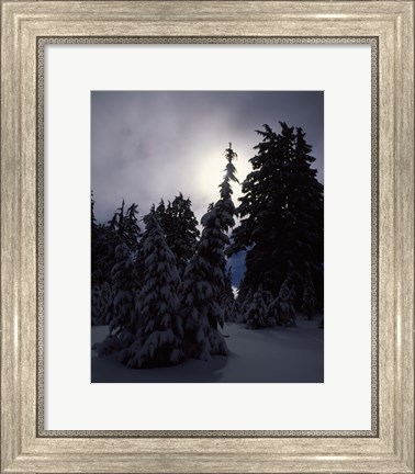 Framed Munson Ridge, Crater Lake National Park, Oregon Print