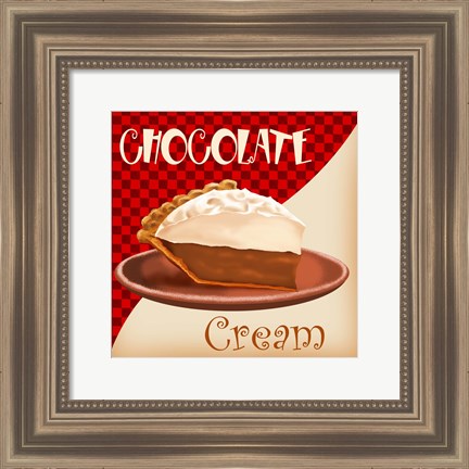 Framed Chocolate Cream Pie Print