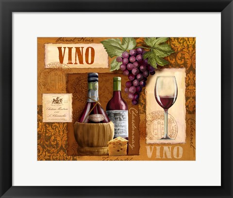 Framed Vino Print