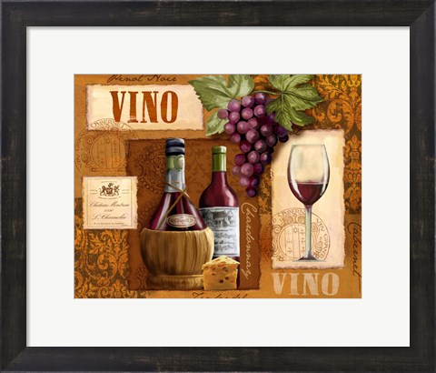 Framed Vino Print