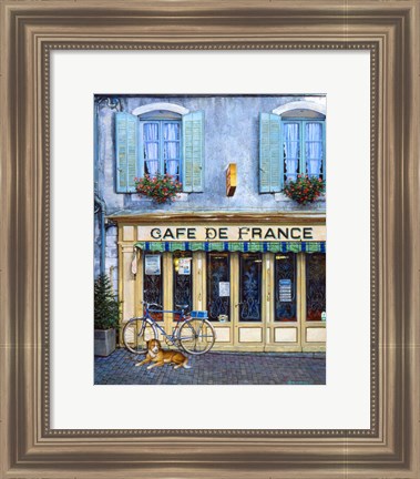 Framed Cafe De France Print