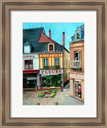 Framed Flower Shop Print