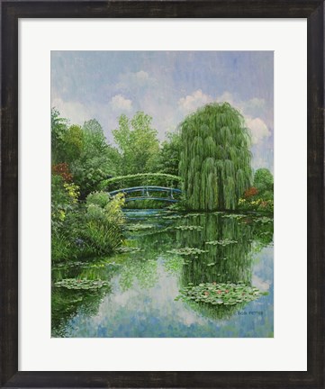 Framed Monet Garden IV Print