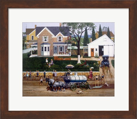 Framed Water Wagon Print