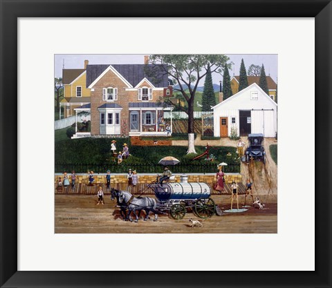 Framed Water Wagon Print