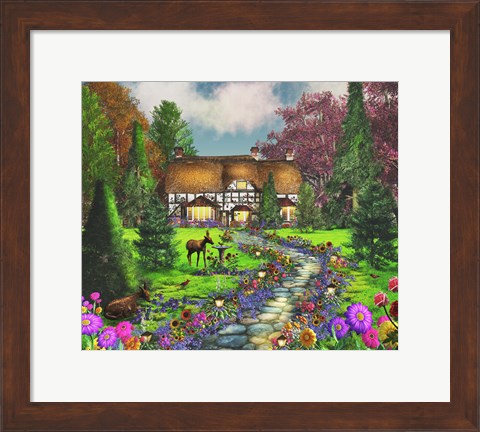 Framed Fawn Haven Print