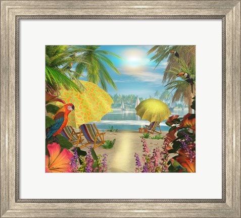 Framed Tropical Delight Print