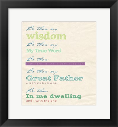 Framed Be Thou My Print