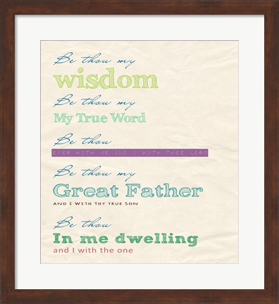 Framed Be Thou My Print