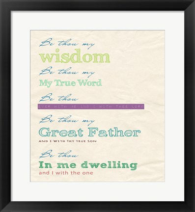 Framed Be Thou My Print