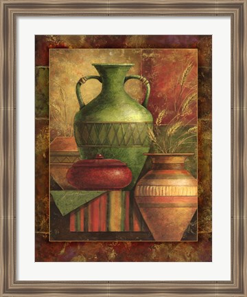 Framed Earthen Vessels II Print