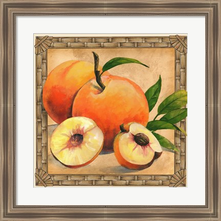 Framed Peaches Print