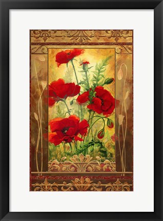 Framed Poppy Field II In Frame Print