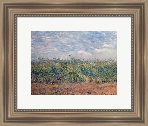 Framed Wheatfield with Lark, 1887 Print