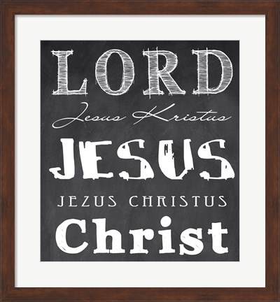 Framed Lord Jesus Christ Print