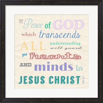 Framed Peace of God Print