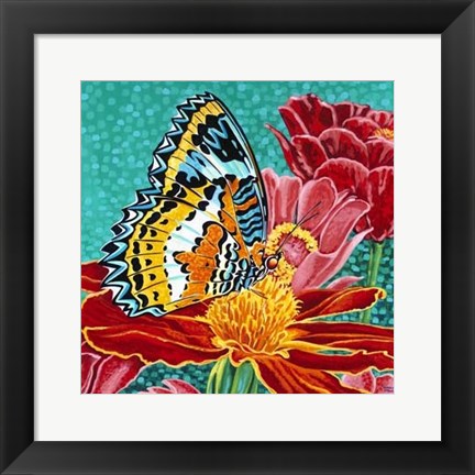 Framed Poised Butterfly I Print