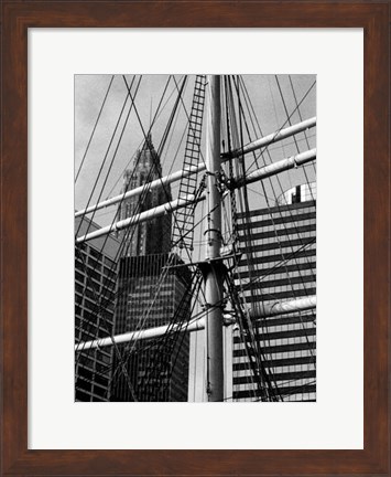 Framed South Street Seaport II Print