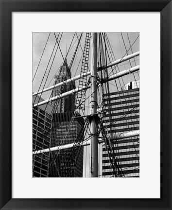 Framed South Street Seaport II Print