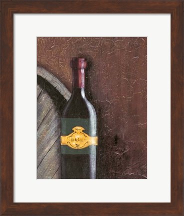 Framed Rustic Wine II Print