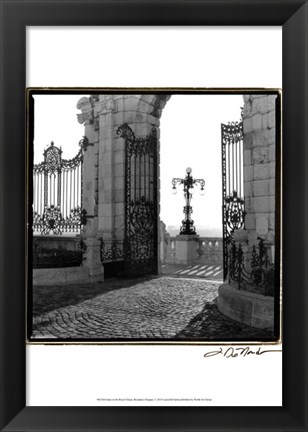 Framed Gates to the Royal Palace, Budapest Print